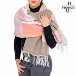 Chale-femme-patchwork-taupe-rose-AT-05524