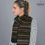 echarpe-femme-rayures-orange-label-france-AT-05810