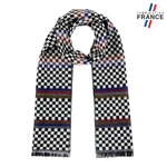 Echarpe-damier-noir-made-in-france-AT-06233