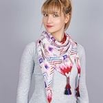 Foulard-carre-femme-pompons-rouge--AT-06450