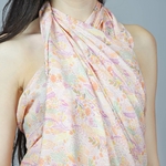 Pareo-orange-feuilles-fleurs-AT-05535