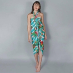 Pareo-femme-rayures-vertes-flamingo-AT-06077