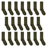 CH-00630_A12-1--_Lot-20-paires-de-chaussettes-homme-vert-kaki-unies