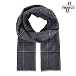 Echarpe-grise-carreaux-fabrication-france-AT-04843