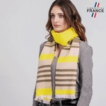 Echarpe-femme-rayee-jaune-beige-fabriquee-en-France-AT-06481