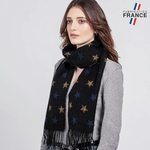 Echarpe-femme-motif-etoiles-bleu-jaune-made-in-france--AT-06510_W12-1FR