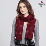Echarpe-femme-motif-etoile-rouge-fabriquee-en-france--AT-06512_W12-1FR