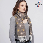 Echarpe-femme-motif-etoilee-jaune-fabrique-en-france--AT-06513_W12-1FR