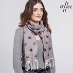 Echarpe-hiver-motif-etoiles-roses-fabrication-francaise--AT-06514_W12-1FR
