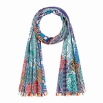 Cheche-femme-coton-bleu-aqua--AT-06814