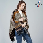 Poncho-femme-rayures-marron-fabrique-en-France--AT-06540_W12-1FR