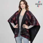 Poncho-femme-motif-carreaux-bordeaux-made-in-france--AT-06764_W12-1FR