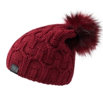 Bonnet-femme-hiver-bordeaux-avec-pompon--CP-01725