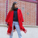 Poncho-poches-rouge-uni-fabrication-francaise--AT-04793