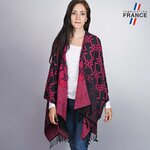 Poncho-femme-hiver-rose-fuchsia--AT-04780