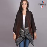 Poncho-femme-hiver-marron-made-in-France--AT-04774