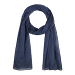 Echarpe-cheche-pur-coton-femme-homme-bleu-fonce-uni--AT-07058