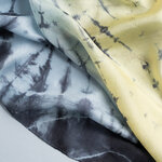 etole-soie-jaune-tiedye-abstrait--AT-07094