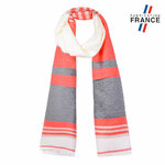 Echarpe-bandes-grise-corail-made-in-France--AT-05622_F1_12x12bFR
