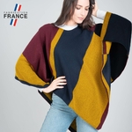 Poncho-femme-motif-geometrique-rouge-jaune-made-in-France--AT-06936_W1_12x12-FR