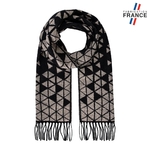 Echarpe-made-in-france-losanges-noire-fabriquee-en-France--AT-06492_F1_12x12bFR