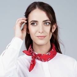 Foulard bandana rouge foncé : vente de foulards bandana pas cher