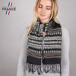 Écharpe Polaire JAKO-O – Bordeaux, Motifs Hiver – SE1020 – Occasion