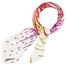 Voir le foulard carré Polysatin Sparare blanc