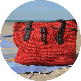 Sac plage Lima Rouge