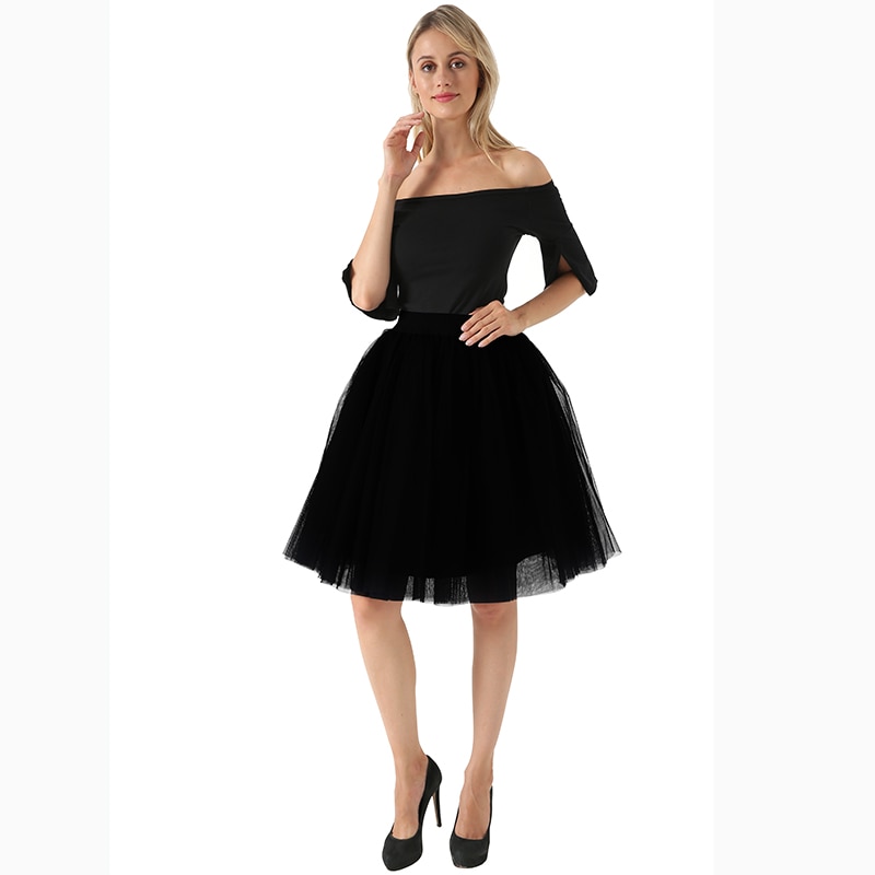 Puffy-nouveaut-5-couche-de-mode-femmes-Tulle-jupe-Tutu-mariage-mari-e-demoiselle-d-honneur