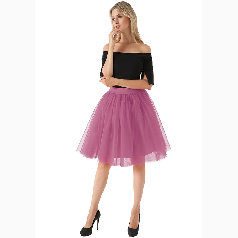 Puffy-nouveaut-5-couche-de-mode-femmes-Tulle-jupe-Tutu-mariage-mari-e-demoiselle-d-honneur