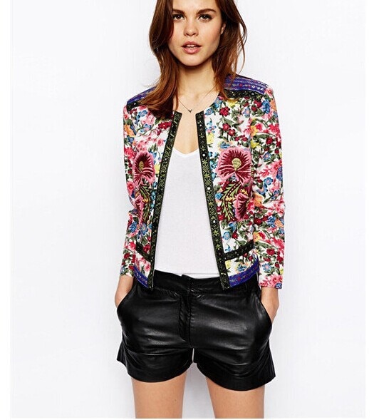 Cardigan-2014-Fashion-Women-Summer-Spring-Jacket-European-Style-Blouse-Floral-Print-Blusas-de-seda-WT
