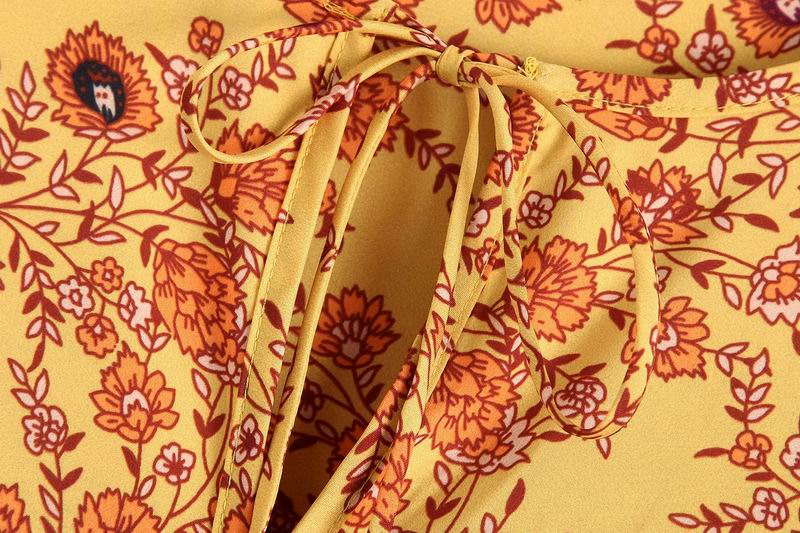 Bohemian-Women-Spring-Dress-2019-New-Fashion-Floral-Prints-Patchwork-Modern-Lady-s-Mid-Calf-Dresses