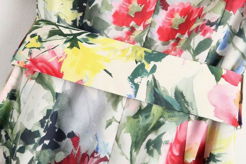 Women-Summer-Dresses-2019-New-Fashion-Floral-Prints-Sashes-Belt-Short-Sleeve-Lady-s-Casual-Mid