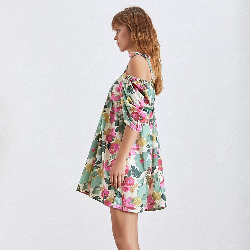 Deuxtwinstyle-imprimer-femmes-robe-paule-d-nud-e-lanterne-manches-Mini-robes-femme-mode-v-tements