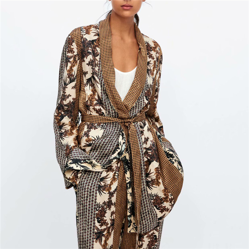 Femmes-vintage-imprim-floral-blazer-ceintures-patchwork-manches-longues-tenue-de-bureau-manteau-v-tements-d