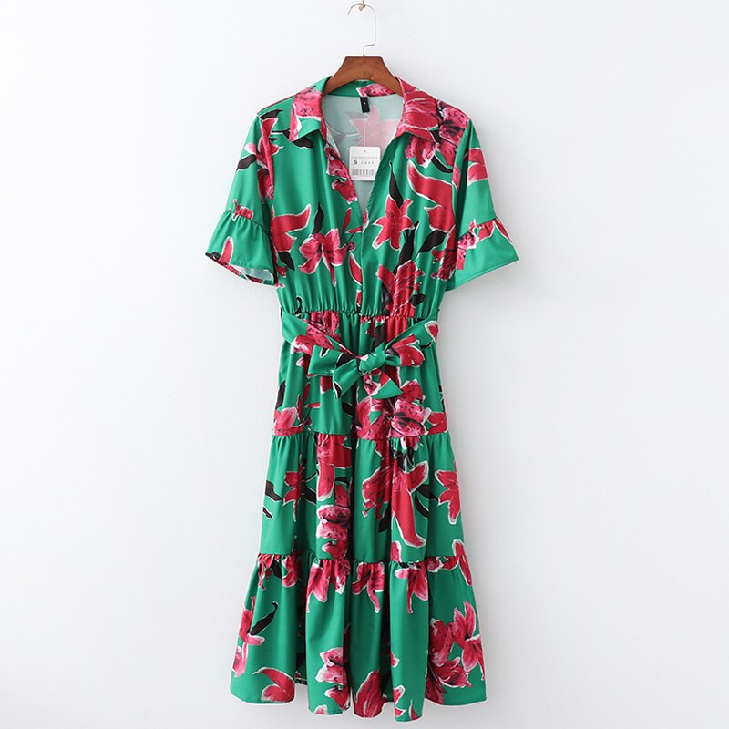 YNZZU-2019-t-plante-imprimer-col-en-V-manches-courtes-vacances-l-che-volants-genou-femmes