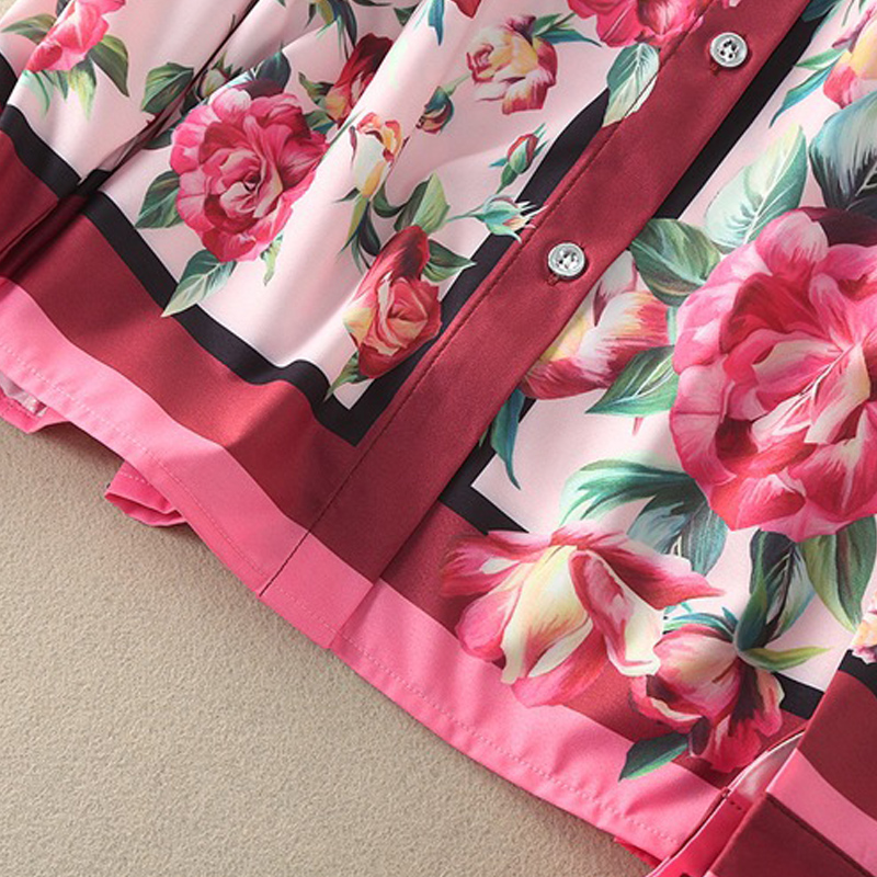 Fashion-Full-Sleeve-Shirts-2017-Summer-New-Luxury-Women-Pink-Sweet-Shirt-Floral-Printed-Ruffled-Collar