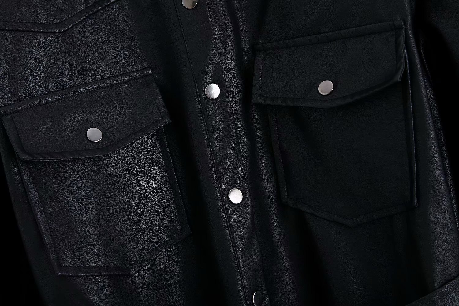 Veste-simili-cuir-ceinture-simple-boutonnage-Slim-veste-longue-femme-Streetwear-noir-bouton-manteau-coupe-vent