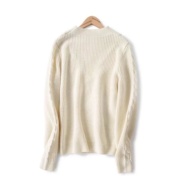 Femmes-chandail-2019-d-but-de-l-automne-nouveau-trois-couleurs-col-rond-torsion-pull