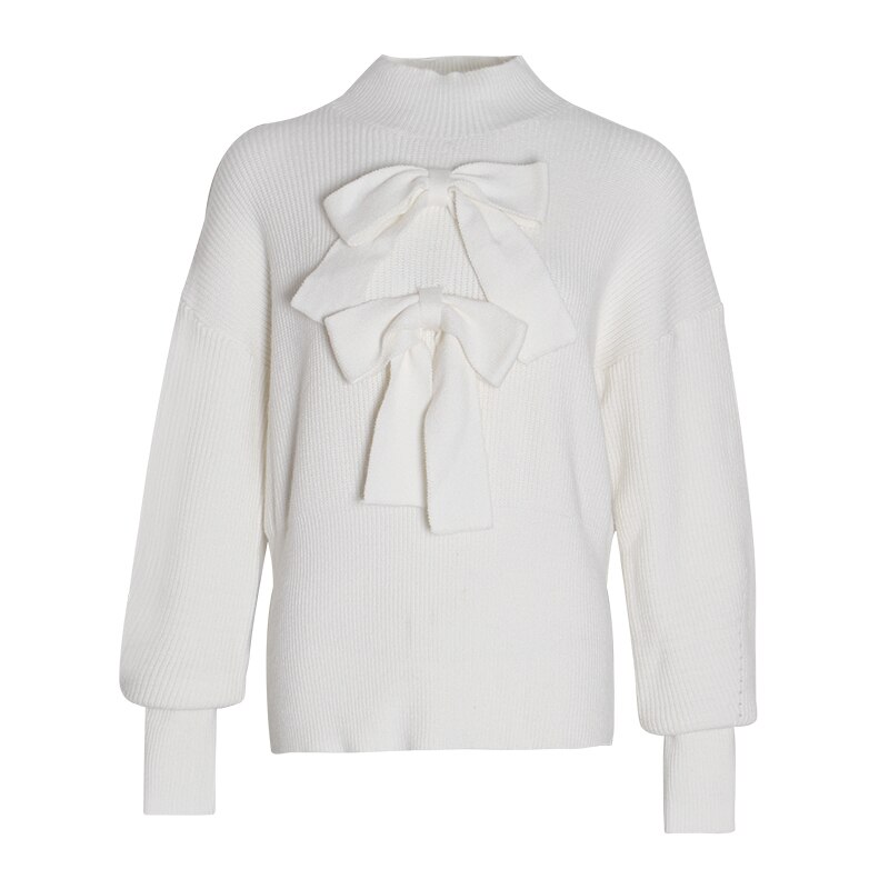 Deuxtwinstyle-l-gant-Bow-femmes-chandail-col-roul-lanterne-manches-solide-pulls-pulls-femme-2019-mode