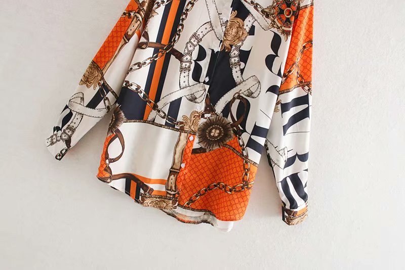 Chemise-manches-longues-femme-vintage-couleur-assortie-cha-ne-tissu-imprim-bureau-dame-blouses-business-chic