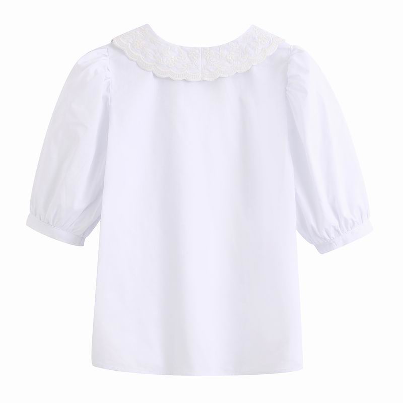 Chemise-blanche-pour-femmes-nouvelle-mode-manches-mi-longues-chemisier-moderne-brod-2020-t-hauts-courts