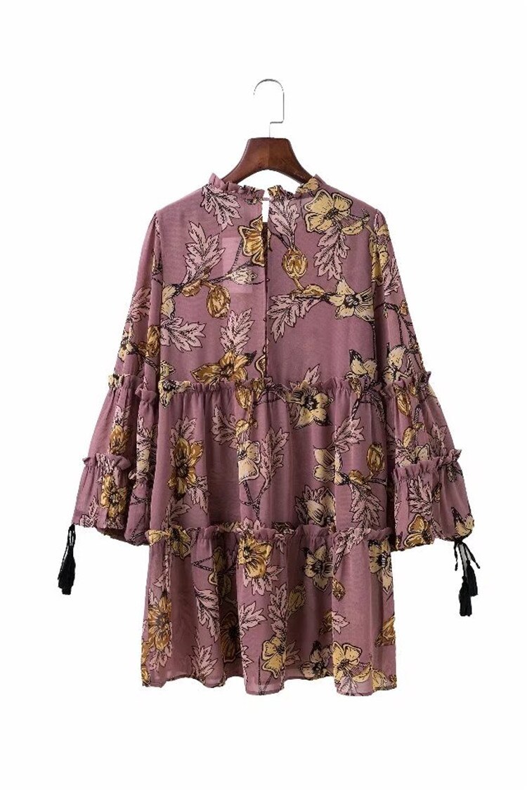 BOHO-PEOPLE-2018-Spring-Summer-Short-Dress-Maxi-Hippie-Beach-Holiday-Wear-Floral-Print-Dresses-Tassel