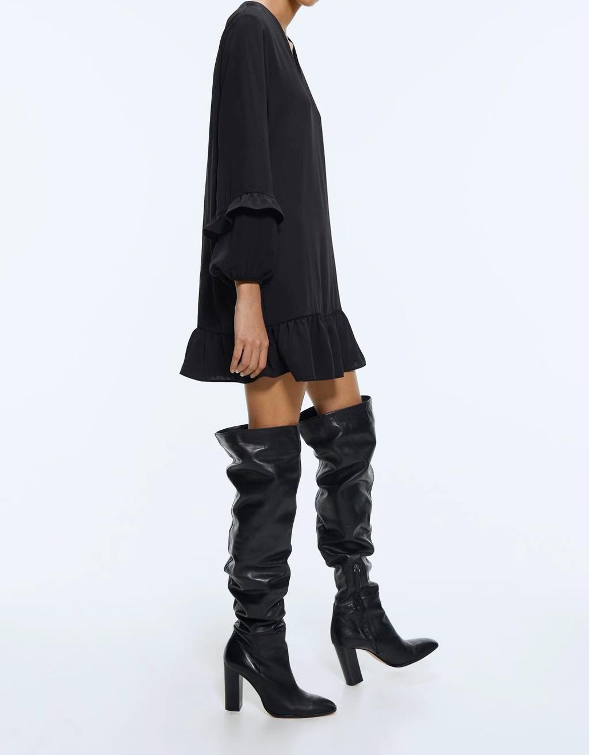Star-luciole-automne-nouvelle-mode-Za-robe-femmes-2019-d-contract-doux-lanterne-manches-drap-col