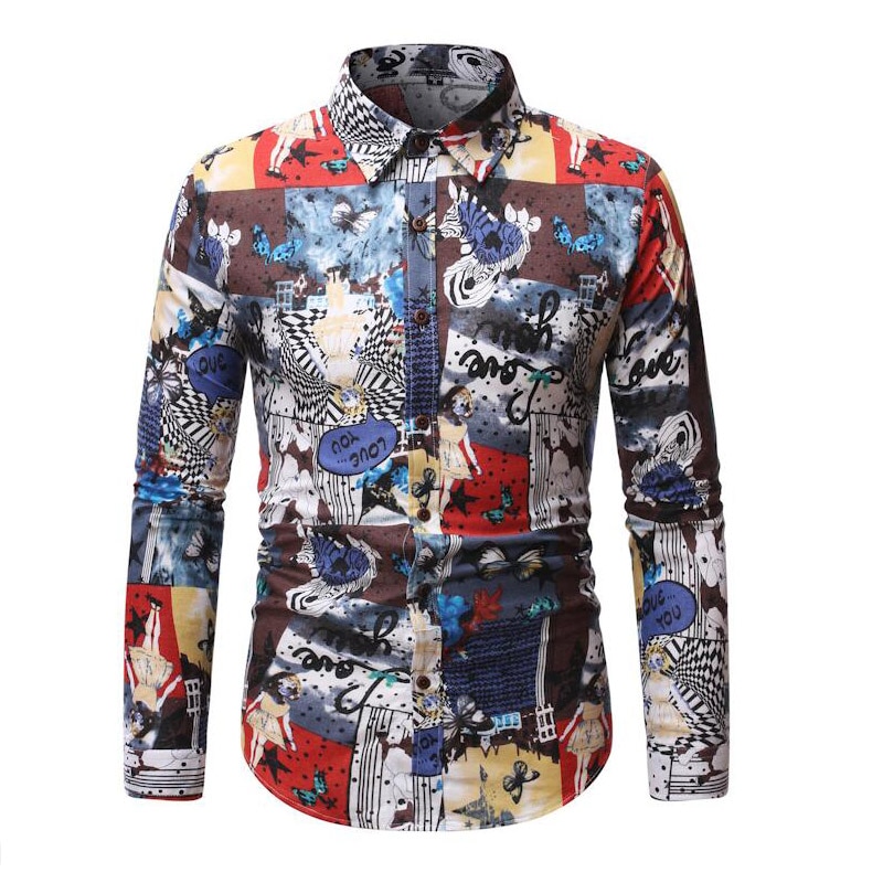 Camisa-hawaiana-holgada-de-manga-larga-de-Henley-hawaiana-camisa-de-verano-para-hombre-Camisa-de