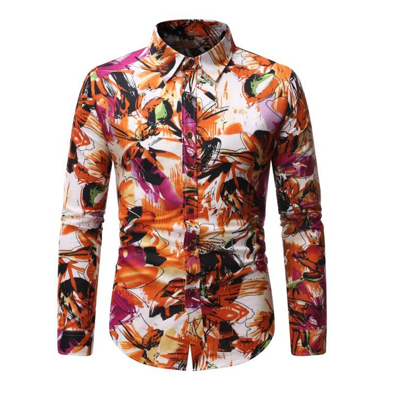 Camisa-hawaiana-holgada-de-manga-larga-de-Henley-hawaiana-camisa-de-verano-para-hombre-Camisa-de