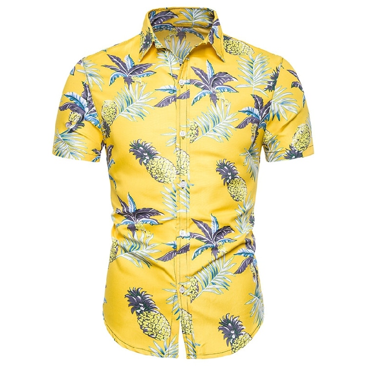 Camisa-de-manga-corta-con-estampado-de-Estilo-Hawaiano-para-hombre-Camiseta-holgada-con-botones-y