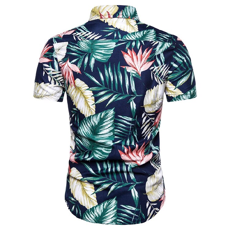 Camisa-de-manga-corta-con-estampado-de-Estilo-Hawaiano-para-hombre-Camiseta-holgada-con-botones-y