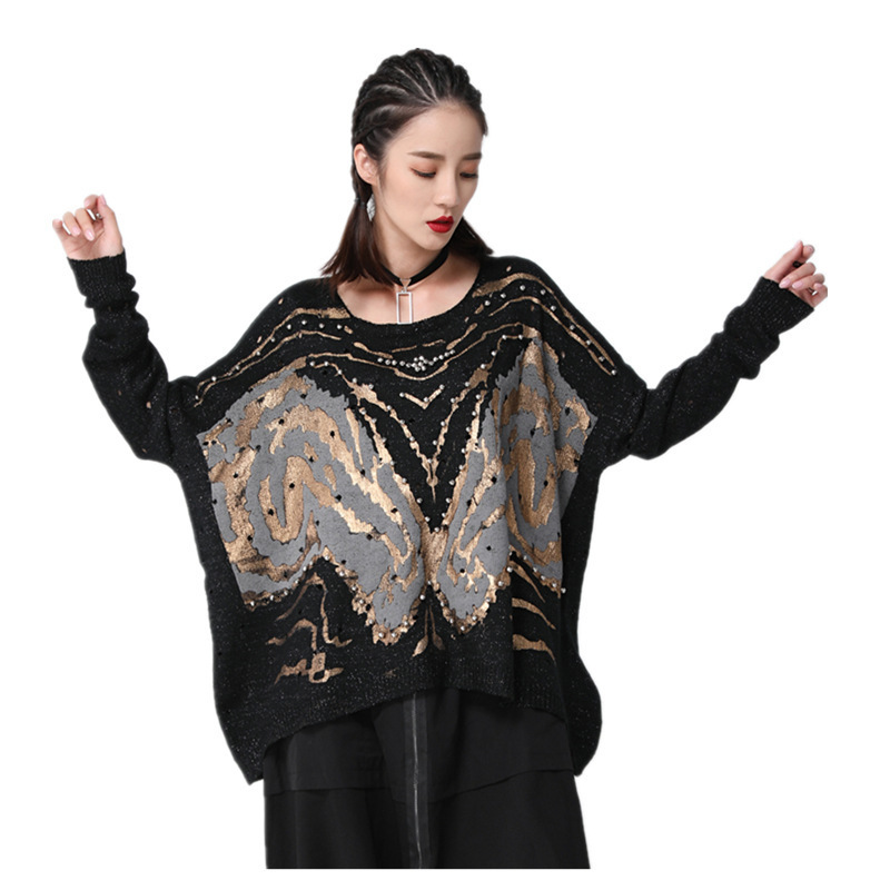 EAM-Beading-Split-Big-Size-Knitting-Sweater-Loose-Fit-Round-Neck-Long-Sleeve-Women-Pullovers